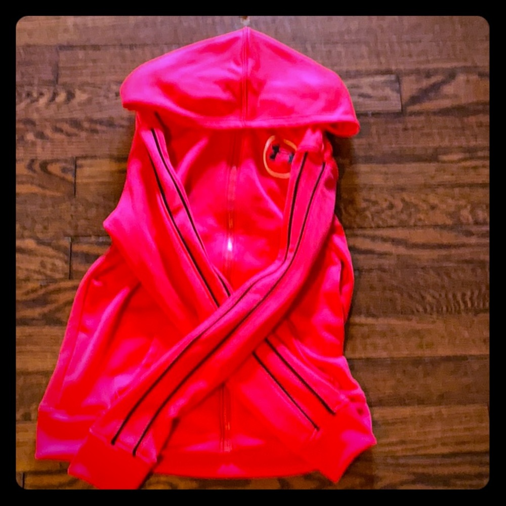 Neon pink jacket